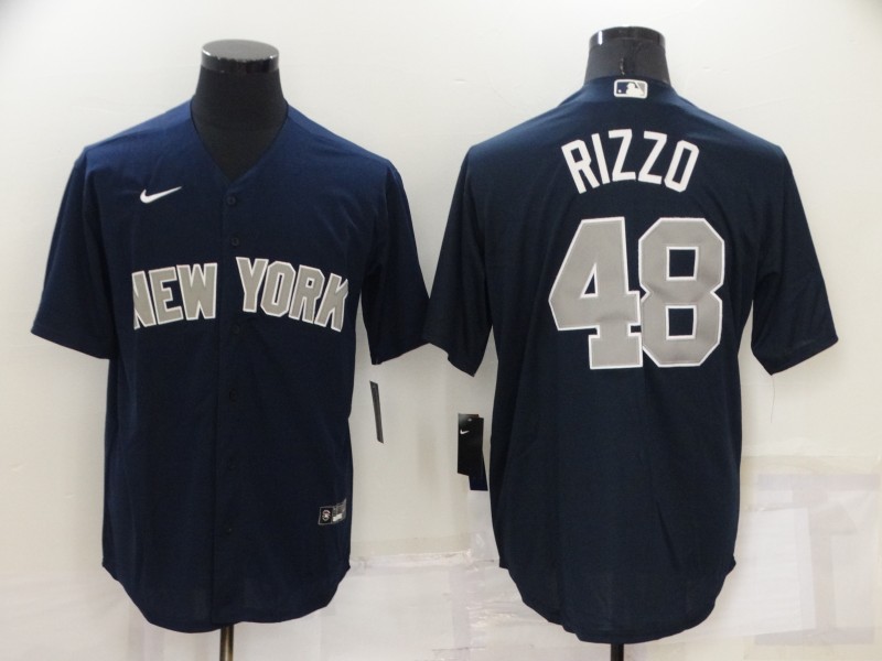 Men's New York Yankees #48 Anthony Rizzo Navy Cool Base Stitched Jersey Men's New York Yankees #48 Anthony Rizzo Navy Cool Base Stitched Jersey